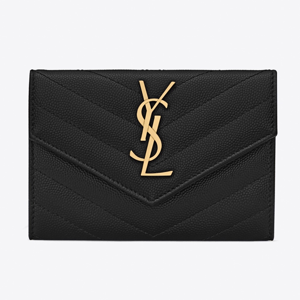 Saint Laurent YSL Cassandre Small Envelope Wallet